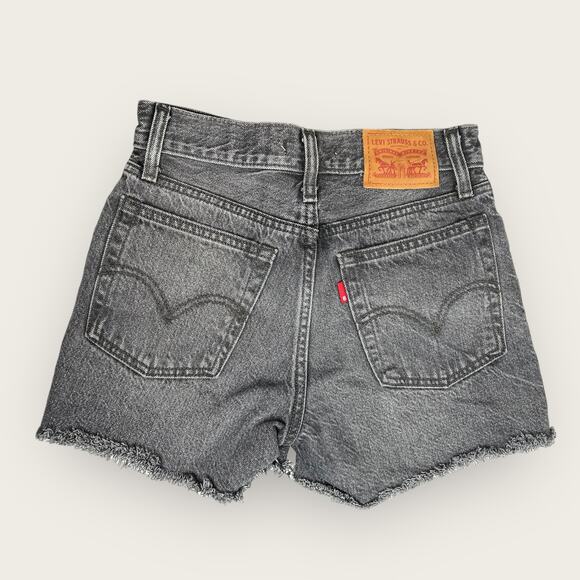 Levi's Wedgie Studded Shorts | Size 24 XXS | Black | Distressed Rhinestone Y2K - Picture 9 of 10